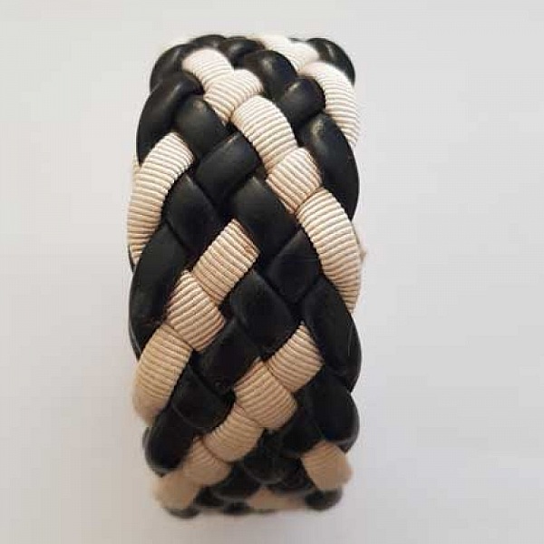 0.88 m&egrave;tre cuir tress&eacute; n&deg;15 30 mm