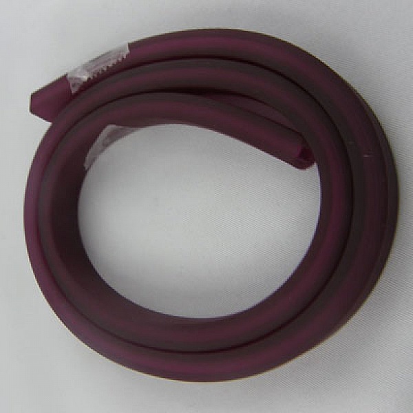 0.50 Cm PVC creux rectangle Fushia Fonc&eacute;