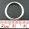 100 Anneaux de jonction &eacute;pais ouvert 16 mm Argent