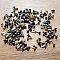 100 Attaches Parisiennes Rondes Assortiment N&deg;03 - 4 et 5 mm .