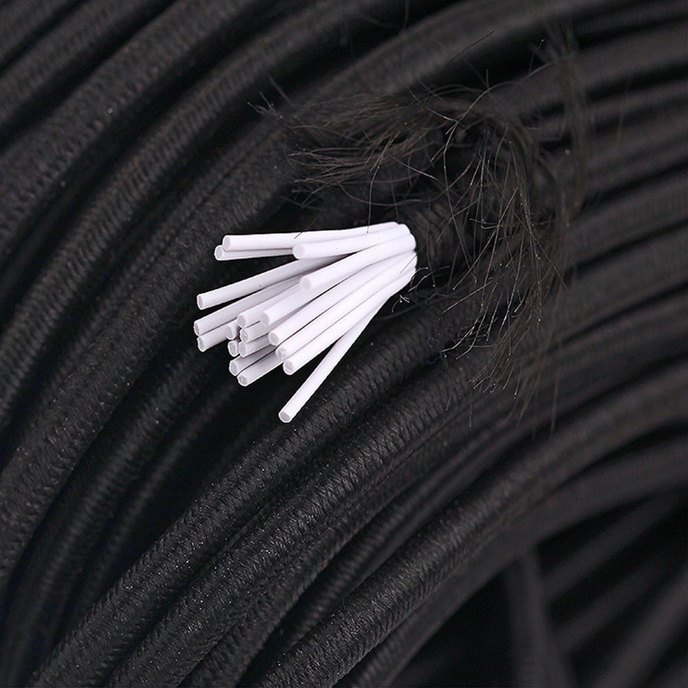 100 m&egrave;tres &Eacute;lastique rond 2.5 mm Noir