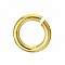 10 Anneaux de Jonction 04 mm Ouverts Plaqu&eacute; Or 18K N&deg;01