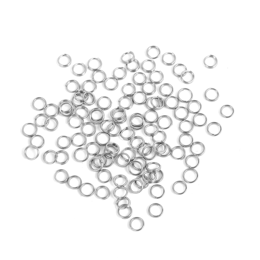 10 Anneaux de jonction double 05 mm Inoxydable