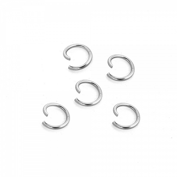 10 Anneaux de jonction ouvert 08 mm Inoxydable