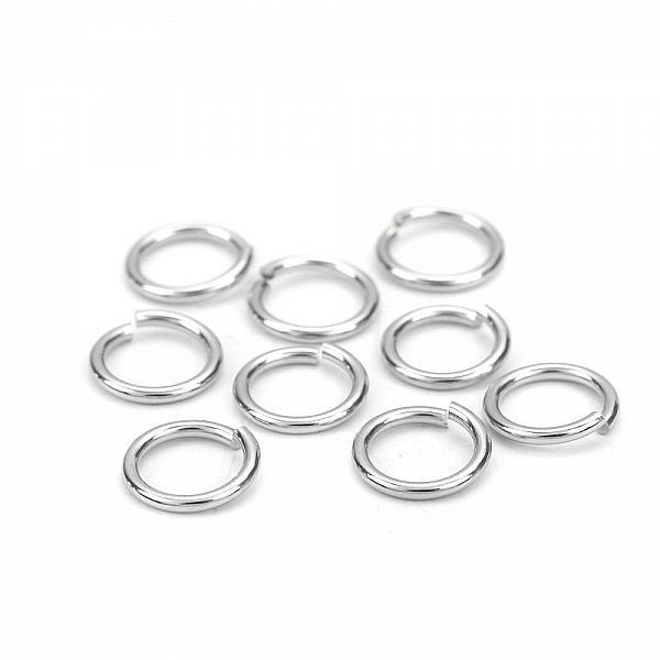 10 Anneaux de jonction ouvert 11 mm Inoxydable
