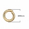 10 Anneaux de jonction ouvert 04 mm Inoxydable dor&eacute; N&deg;03