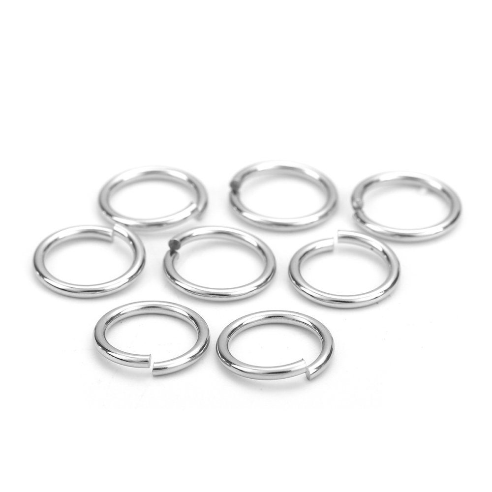10 Anneaux de jonction ouvert 12 mm Inoxydable