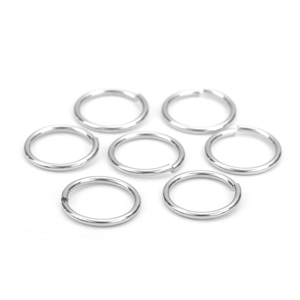 10 Anneaux de jonction ouvert 15 mm Inoxydable
