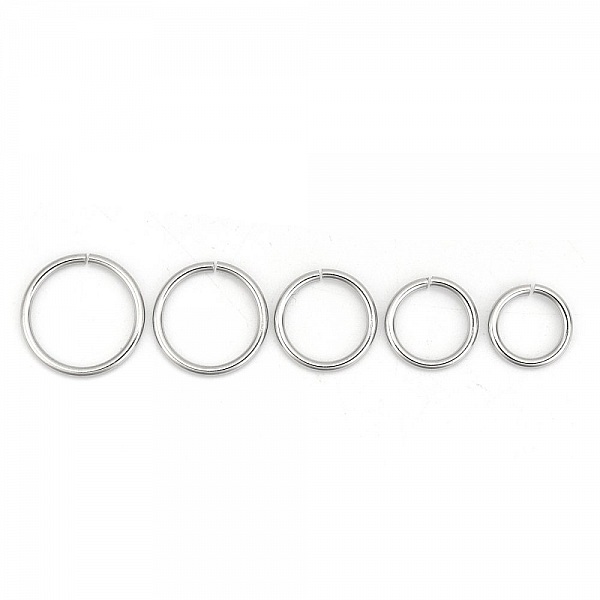 10 Anneaux de jonction ouvert 15 mm Inoxydable