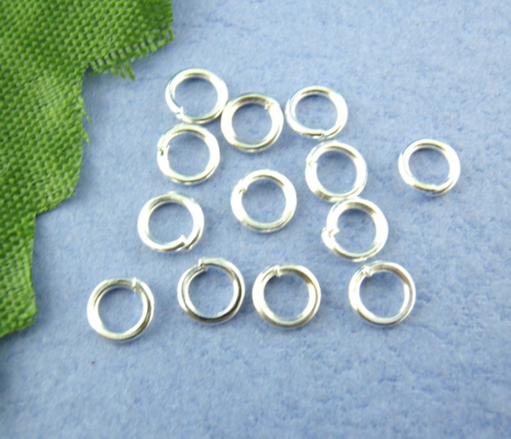 10 Anneaux de jonction ouvert 05 mm Argent N&deg;01