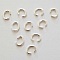 10 Anneaux de jonction ouvert 06 mm En Zamak ( plaqu&eacute; Argent)