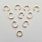 10 Anneaux de jonction ouvert 08 mm En Zamak ( plaqu&eacute; Argent)