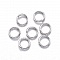 10 Anneaux de jonction ouvert 03 mm Inoxydable argent 03