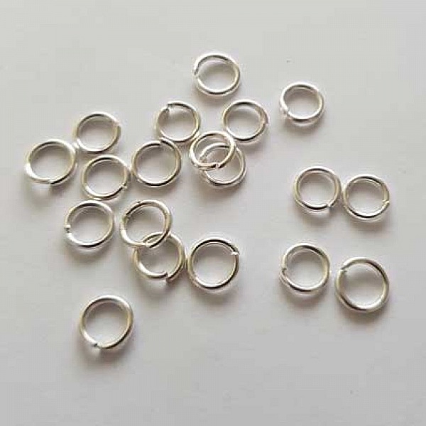 10 Anneaux de jonction ouvert 06 mm Argent N&deg;01