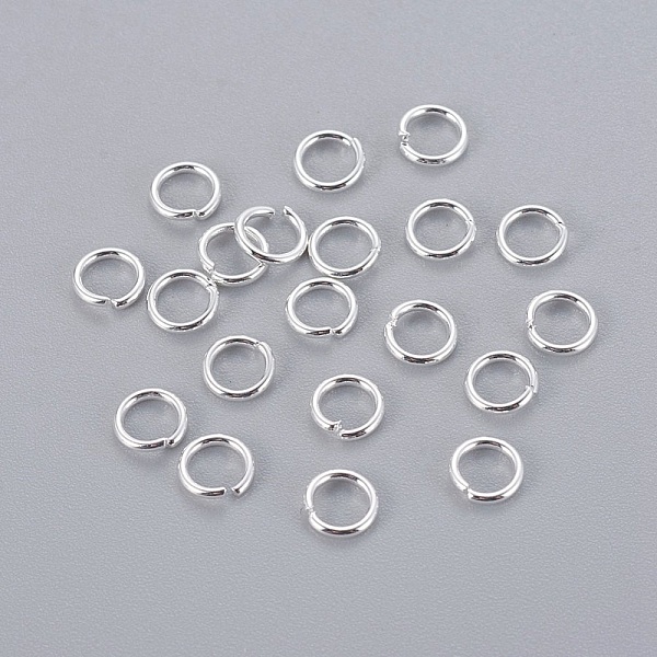 10 Anneaux de jonction ouvert 05 mm Inoxydable Argent Clair