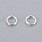 10 Anneaux de jonction ouvert 05 mm Inoxydable Argent Clair