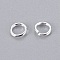 10 Anneaux de jonction ouvert 06 mm Inoxydable Argent Clair