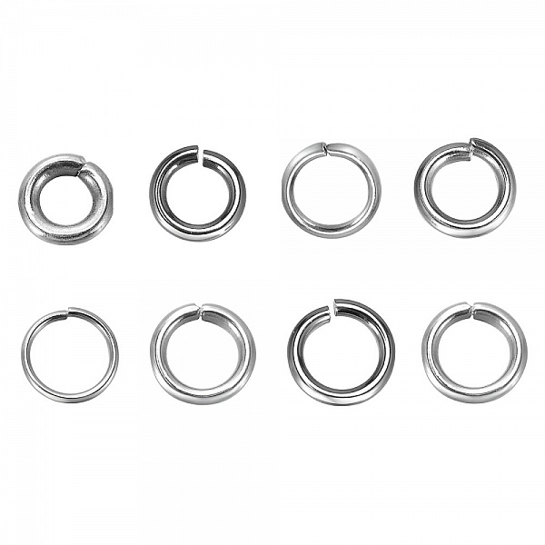 10 Anneaux de jonction ouvert 06 mm Inoxydable 01-02