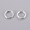 10 Anneaux de jonction ouvert 08 mm Inoxydable Argent Clair