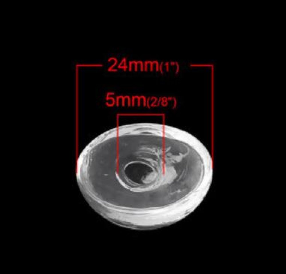10 Boules en verre Ovale &agrave; remplir