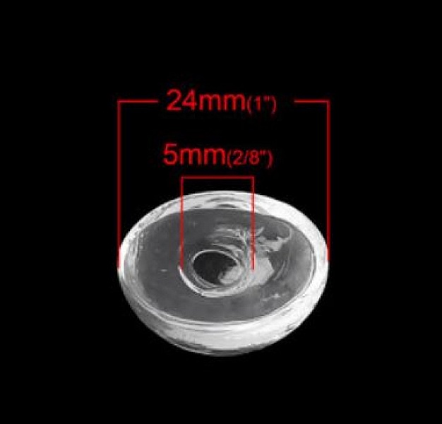 10 Boules en verre Ovale &agrave; remplir