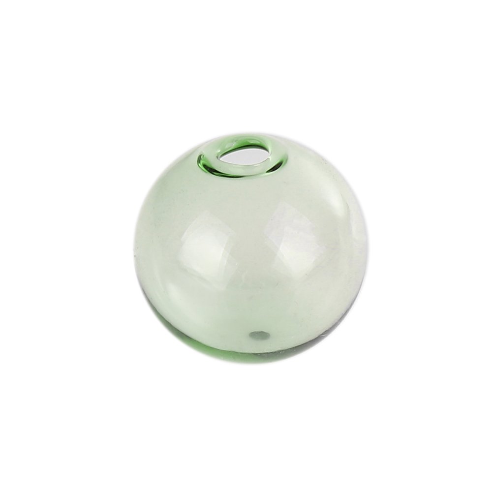 10 Boules en verre ronde de 12mm Vert &agrave; remplir