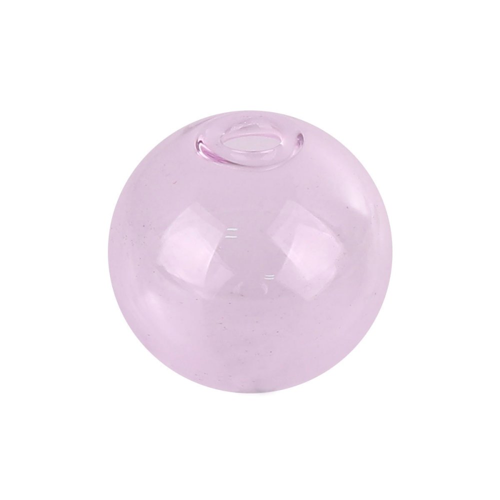 10 Boules en verre ronde de 12mm Rose &agrave; remplir