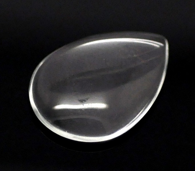 10 Cabochons Gouttes 18 x 25 mm en verre loupe transparent N&deg;25