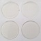 10 Cabochons autocollants en R&eacute;sine de 25 mm Transparent