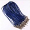 10 Colliers cordons simili cuir diam&egrave;tre 1.5 mm 40 cm AC-07-2 