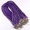 10 Colliers cordons simili cuir diam&egrave;tre 1.5 mm 40 cm AF-02-4 