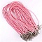 10 Colliers cordons simili cuir diam&egrave;tre 1.5 mm 40 cm AF-06-3 