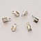 10 Embouts &agrave; coller Serres Cordons Argent Vieilli 4 x 3 mm N&deg;01