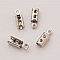 10 Embouts &agrave; coller Serres Cordons Argent Vieilli 6 x 3 mm N&deg;01