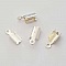10 Embouts &agrave; coller Serres Cordons Argent 8 x 5 mm N&deg;01