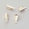 10 Embouts &agrave; coller Serres Cordons Argent 8 x 5 mm N&deg;02
