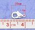 10 Fermoirs Mousqueton 10 x 06 mm.