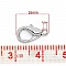10 Fermoirs Mousqueton 16 x 09 mm.