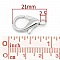 10 Fermoirs Mousqueton 21 x 12 mm.