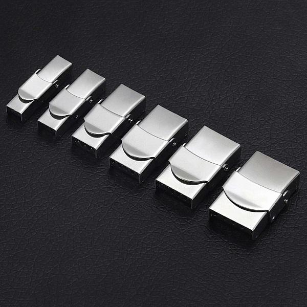 10 Fermoirs clip griffe pour cuir 10 mm de large Bross&eacute;