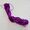 10 M&egrave;tres de Cordons 2 mm Nylon Tress&eacute;s Violet