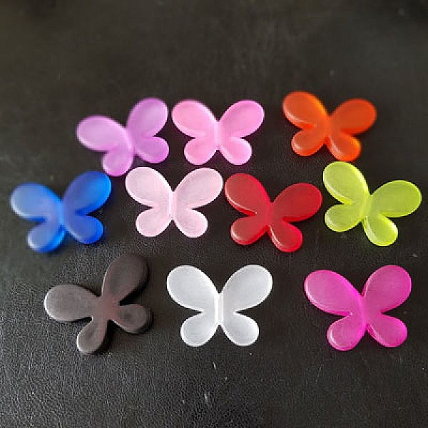 10 Papillons Lucites Grand Mod&egrave;le assortis