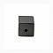 10 Perles Bois Cube / Carr&eacute; 10 mm Noir
