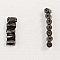 10 Perles H&eacute;matite Magn&eacute;tiques Cylindre Facett&eacute; 6 x 8 mm N&deg;01