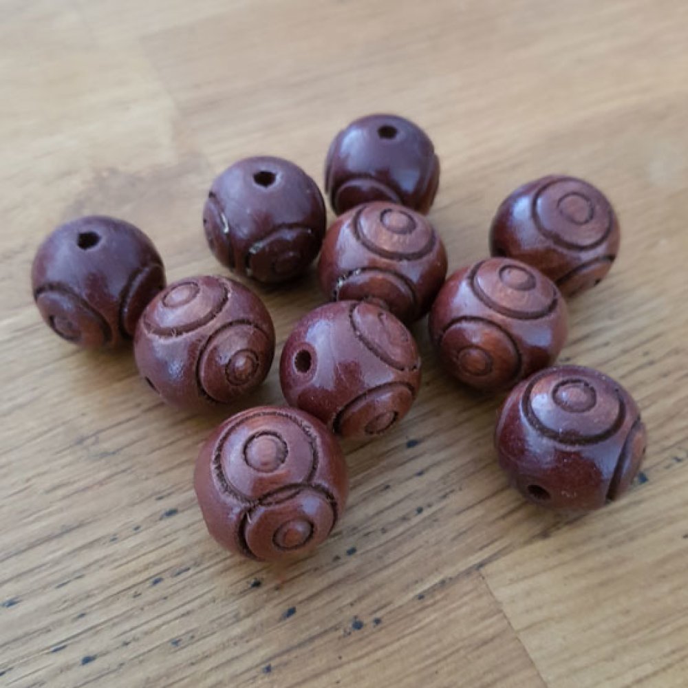10 Perles Rondes 18/18 mm N&deg;01