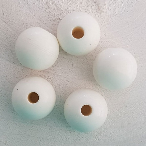 10 Perles Rondes 20/18 mm N&deg;01