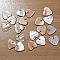 10 Perles breloques Pendentifs Nacres C&oelig;ur 17mm Rose