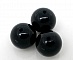 10 Perles en Agate ( Teint ) Rond Noir 10mm Classement B