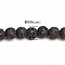 10 Perles en Pierre de Lave ( Naturel ) Rond Noir 6mm