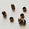 Perles à écraser de 3 mm couleur bronze pour bijoux.